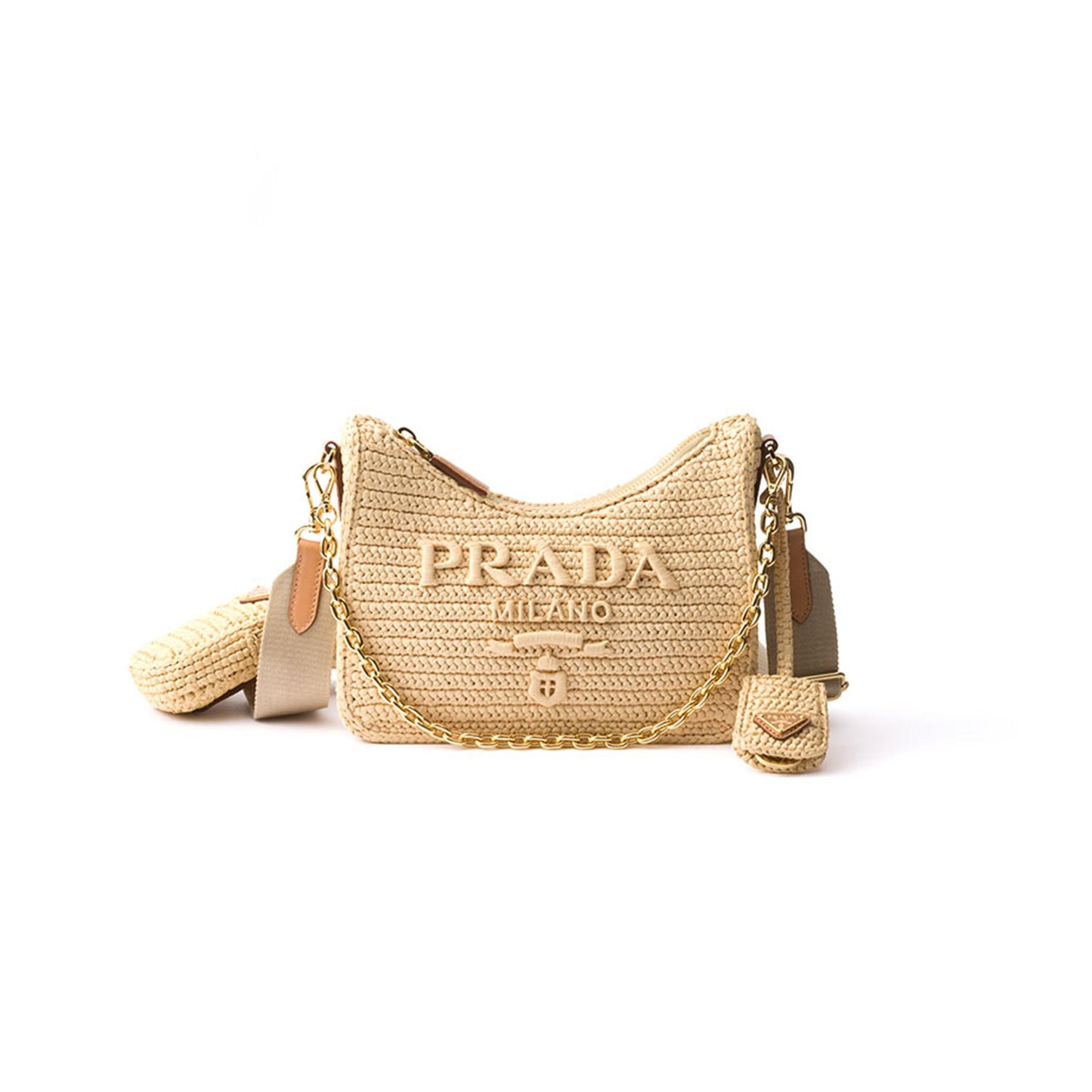 Pra*a re-edition 2005 crochet bag 1bh204 (22*18*6cm)