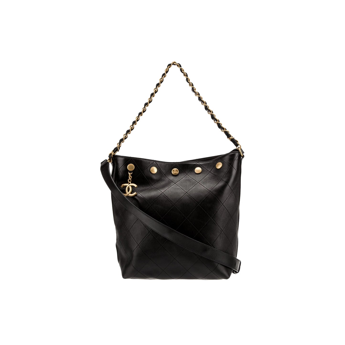 Ch*el 25p rivet bucket bag as5406 (31*28*15cm)