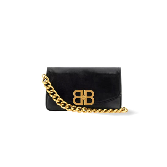 Ba1en*iaga small bb soft in black 7485982aaiz1000 (24*14cm)