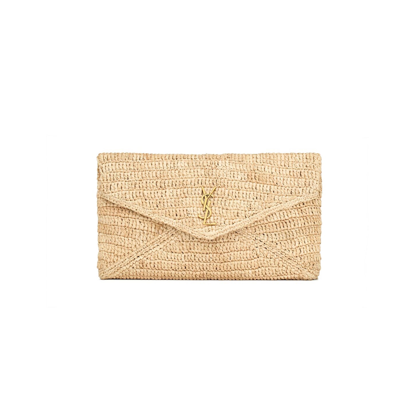 Y*L cassandre large envelope pouch in raffia 786074gaaex2080 (29.5*18*4.5cm)