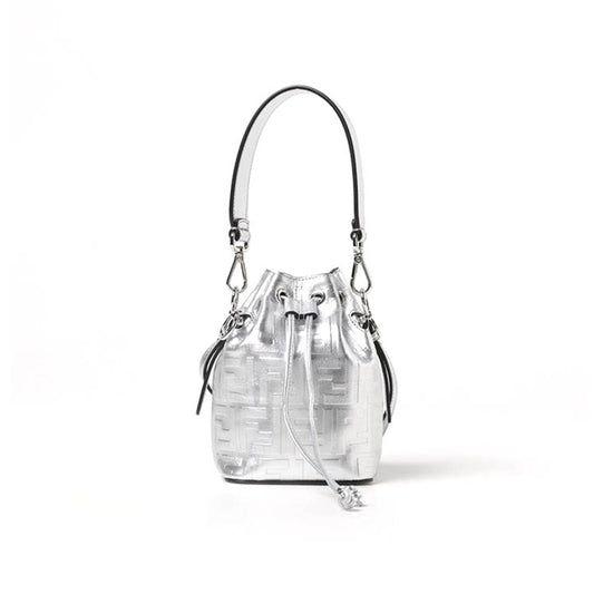 F**di mon tresor laminated leather bag (18*12*10cm)