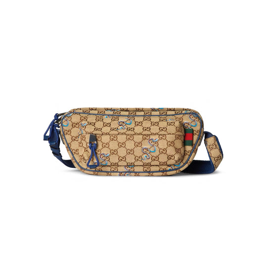 G*u*i small embroidered snake crossbody bag 802096 (34*15*10cm)