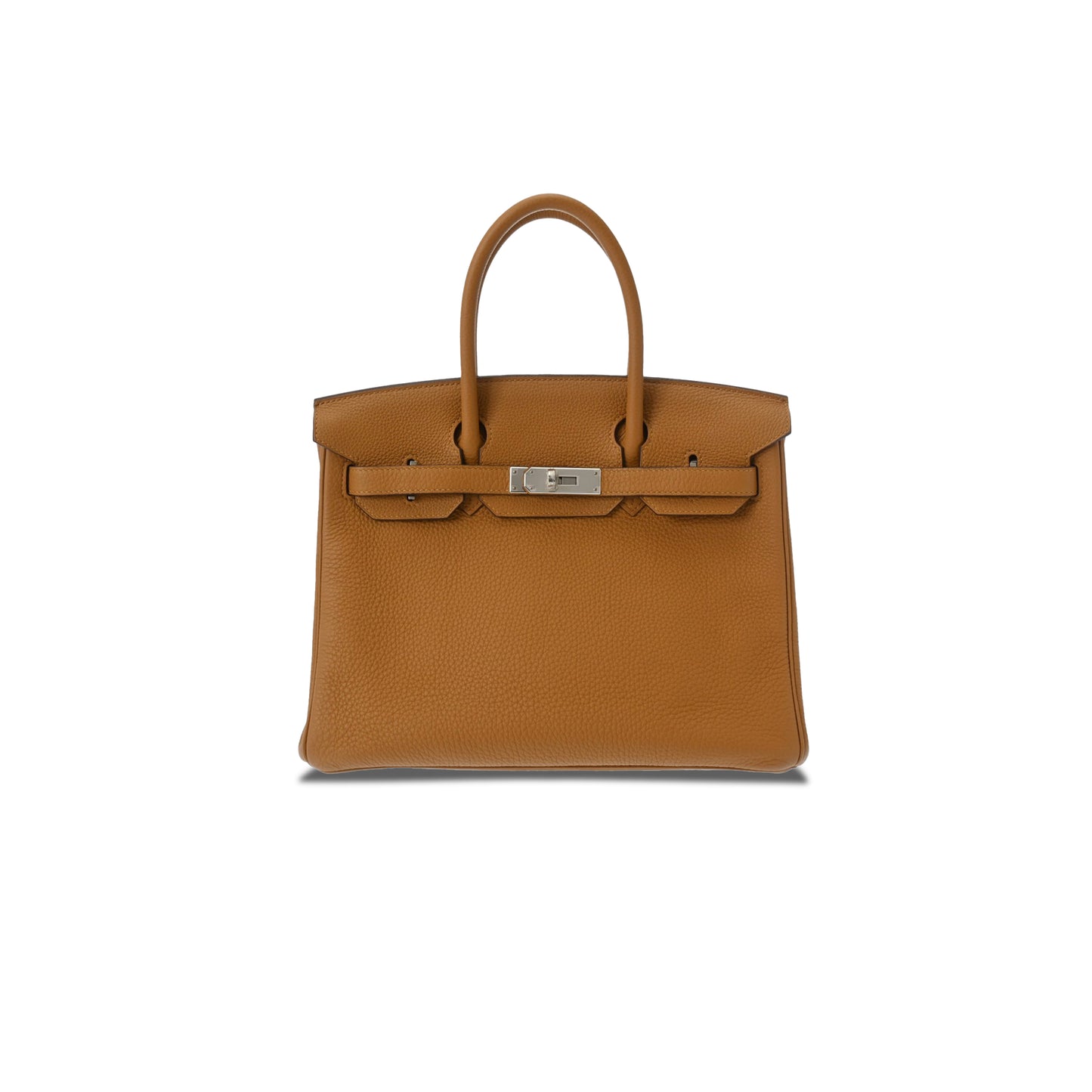 H**mes birkin 25 togo leather sesame leather lemon yellow silver buckle bag 630873 (25*20*13cm)