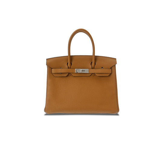 H**mes birkin 25 togo leather sesame leather lemon yellow silver buckle bag 630873 (25*20*13cm)
