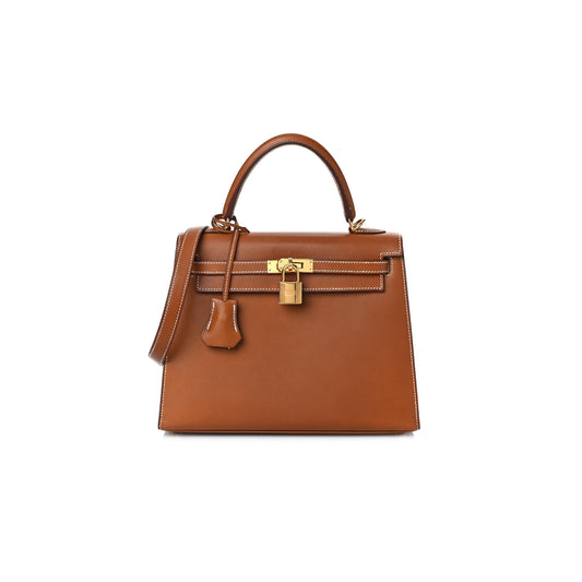 H**mes barenia kelly sellier 25 fauve (25*17*7cm)