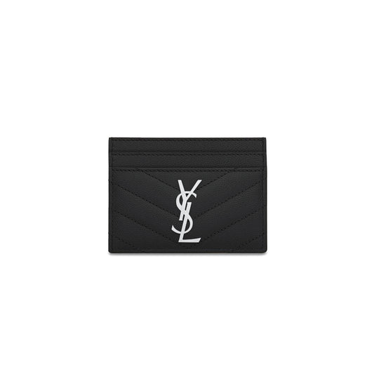 Y*L cassandre matelassÉ card case in grain de poudre leather 423291bow021000 (10.5*7.5*0.5cm)