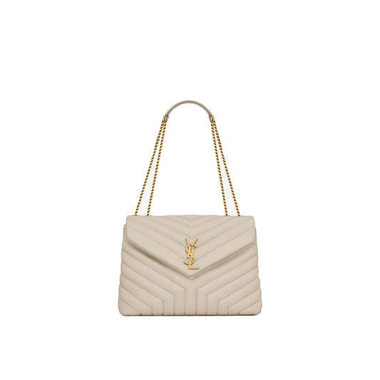 Y*L loulou medium chain bag in quilted leather 574946dv7279207 (32*22*12cm)