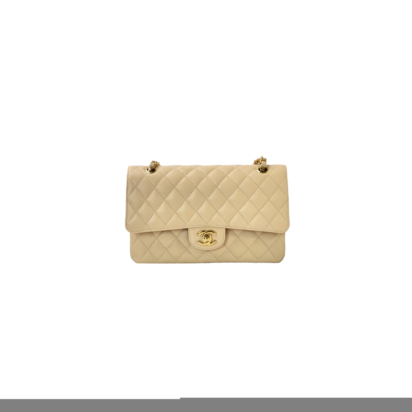 Ch*el lipi milk tea color cf mini (20*13*7cm)