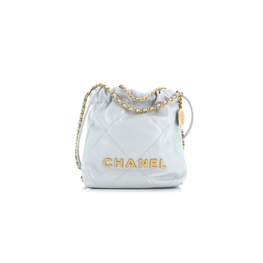 Ch*el master 22 chain hobo quilted calfskin mini (20*19*6cm)