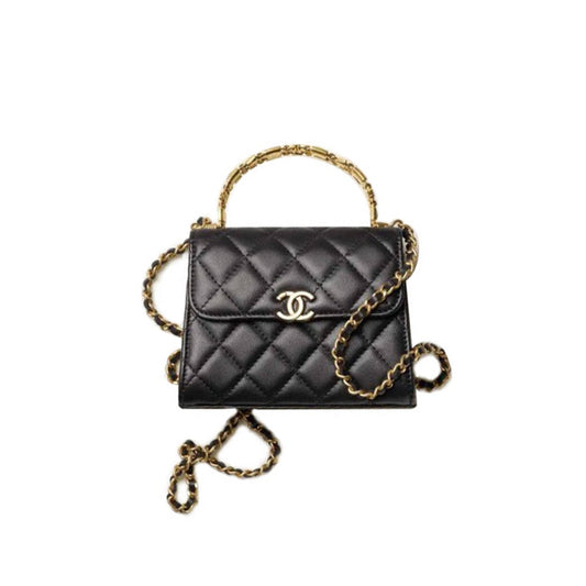 Ch*el clutch with chainc hanel ap2945 b08842 94305 （14.5*11.5*5.5cm）