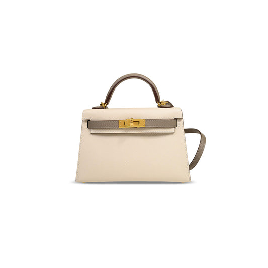 H**me5 master mini kelly epsom gold hardware (19*12*5.5cm)