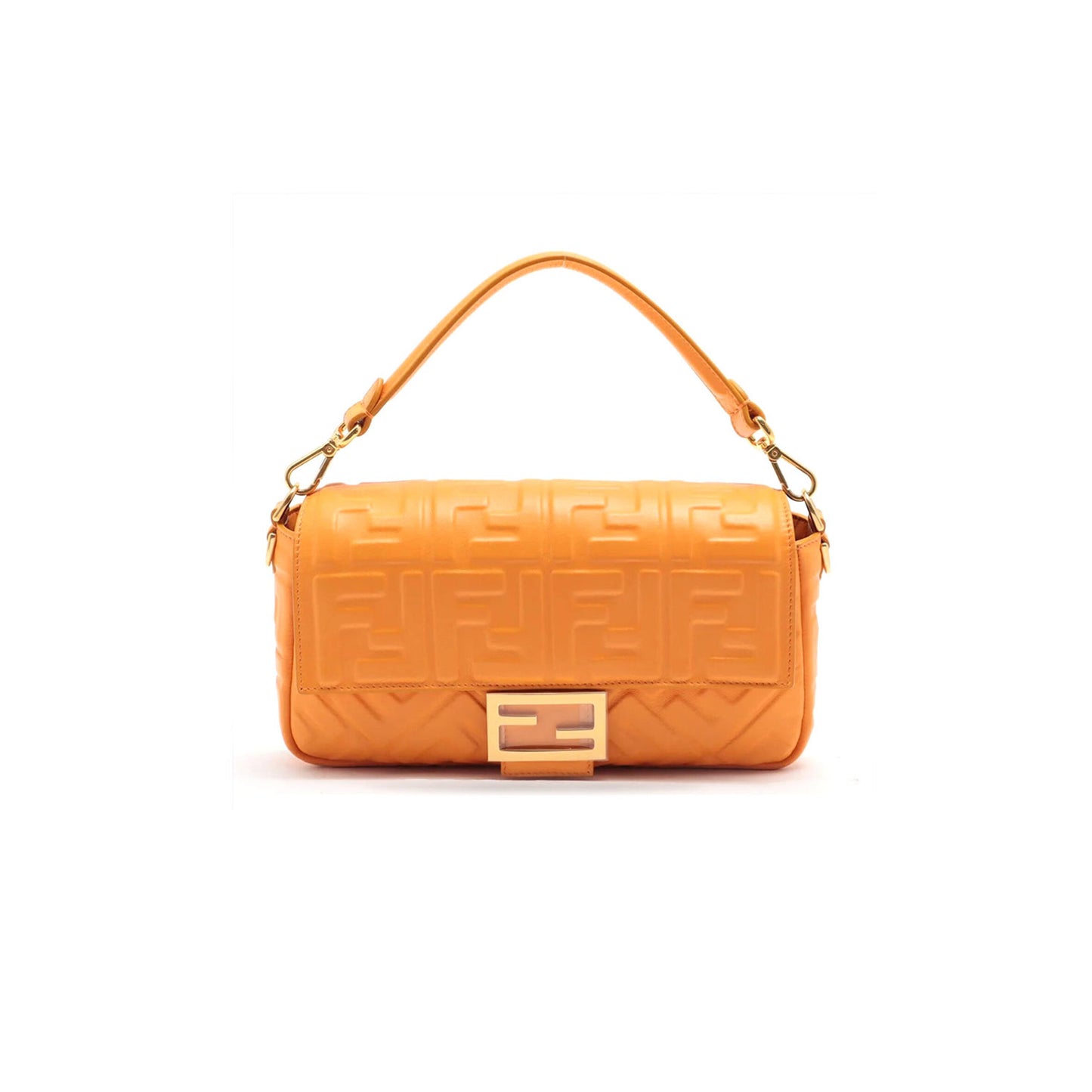 F**di baguette nappa leather orange (27*15*6cm)