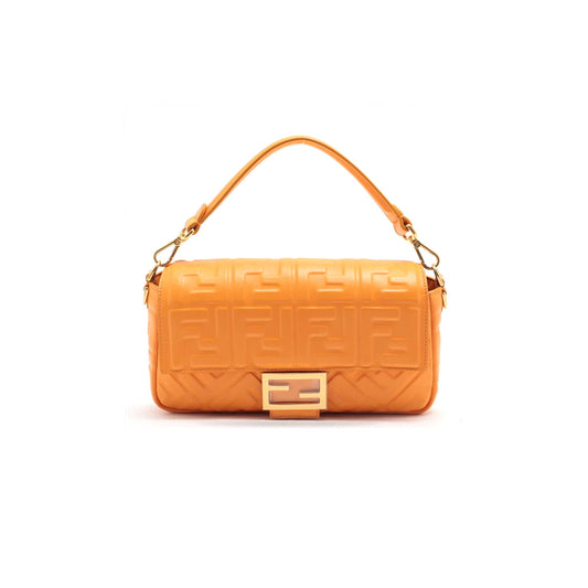 F**di baguette nappa leather orange (27*15*6cm)