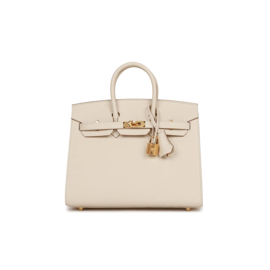 H**mes birkin sellier 25 craie epsom gold hardware handmade (25cm)