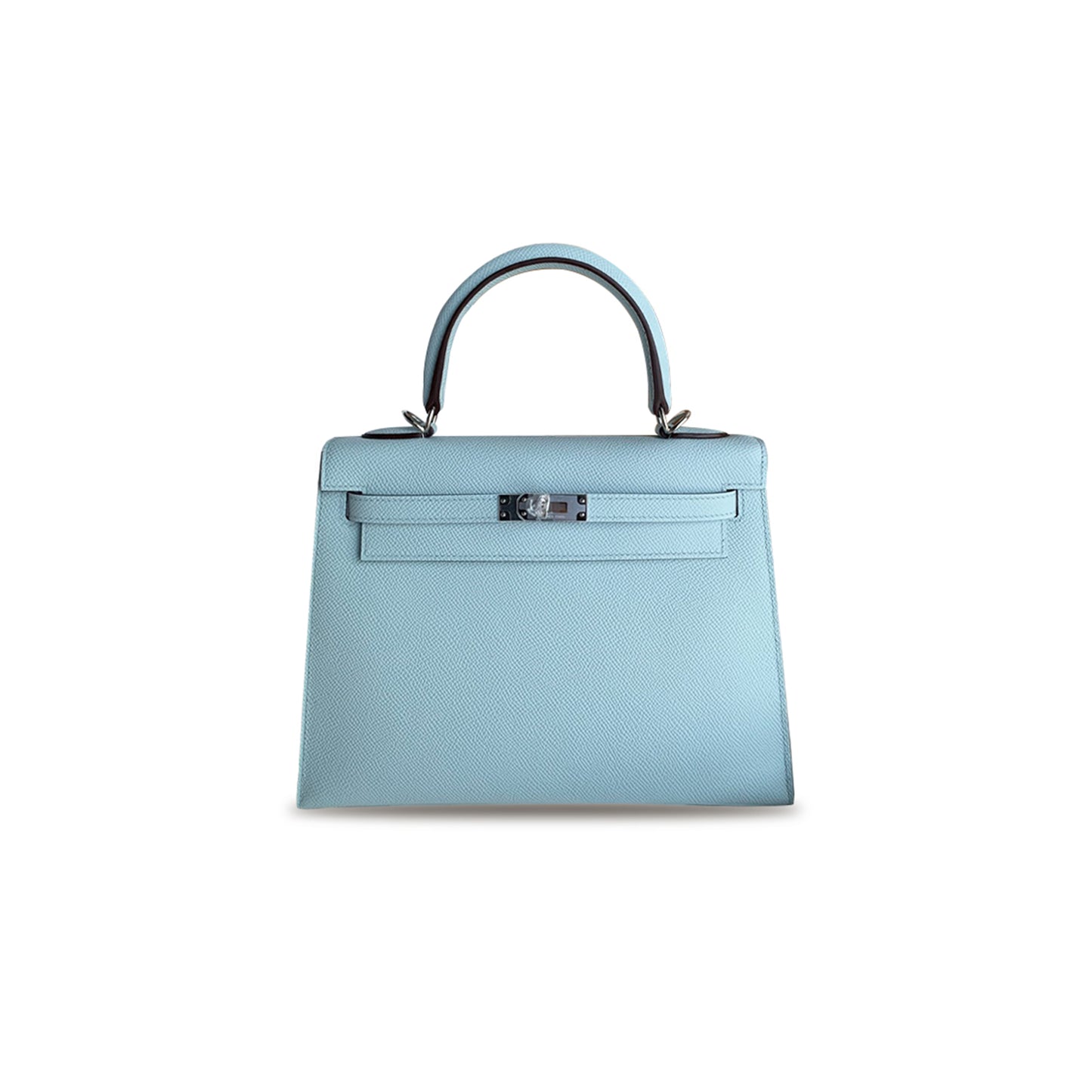 H**mes master kelly25 haze blue epsom silver buckle (25*17*7cm)