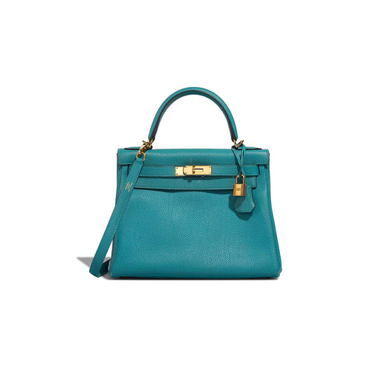 H**mes KELLY 28 TOGO BLEU PAON (28*21*10cm)