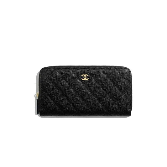 Ch*el classic long flap wallet gold hardware ap0241 y33352 nj523 （19.5*10.5*3cm）