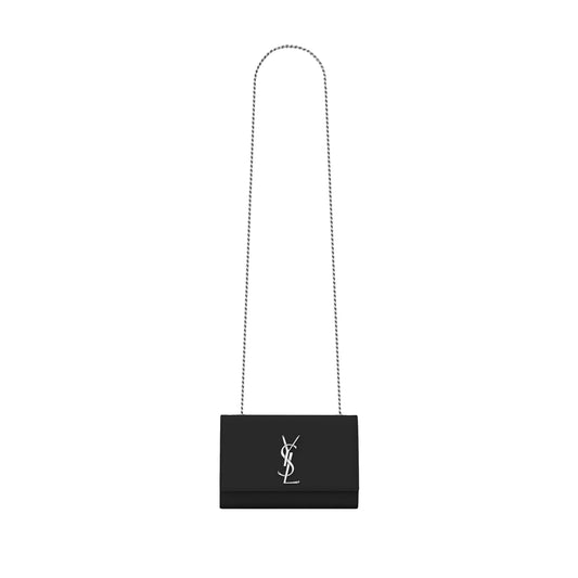 Y*L kate small chain bag in grain de poudre embossed leather 469390bow0n1000 (20*12.5*5cm)