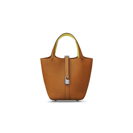 H**mes picotin lock 18 taurillon clemence h069560cbac (18*18*13cm)
