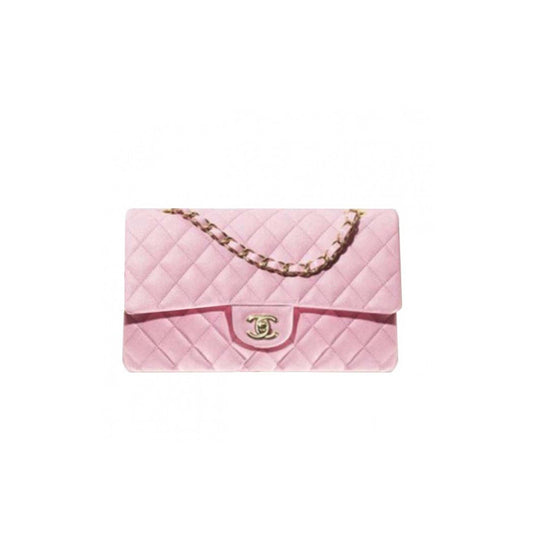 Ch*el classic bag gold hardware a01112 y33352 nh622 (25.5*15.5*6.5cm)