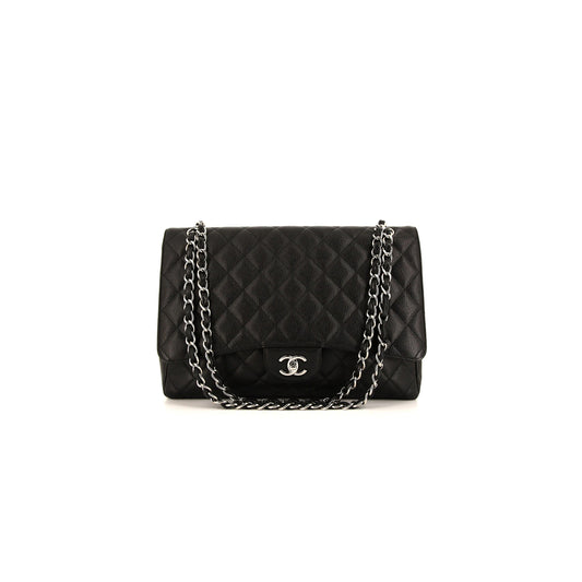 Ch*el master jumbo classic caviar extra large double flap shoulder bag 239627 (33*23*10cm)