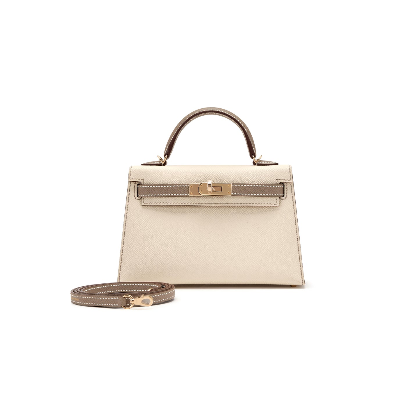H**mes master epsom mini kelly 20 permabrass hardware (19*12*5.5cm)