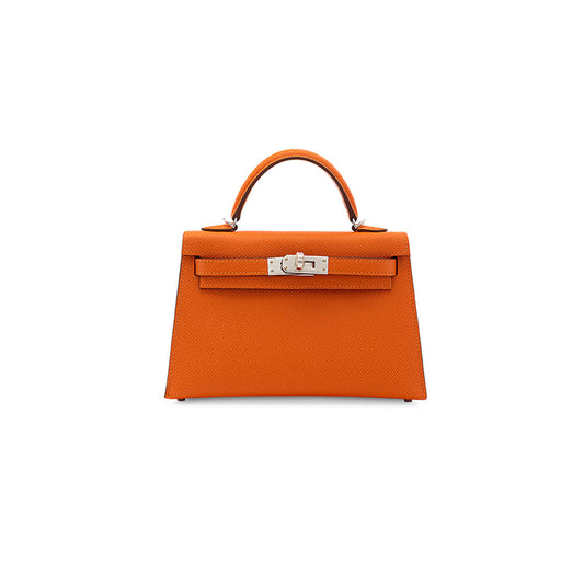 H**mes mini kelly ii with palladium hardware (19*12*5.5cm)