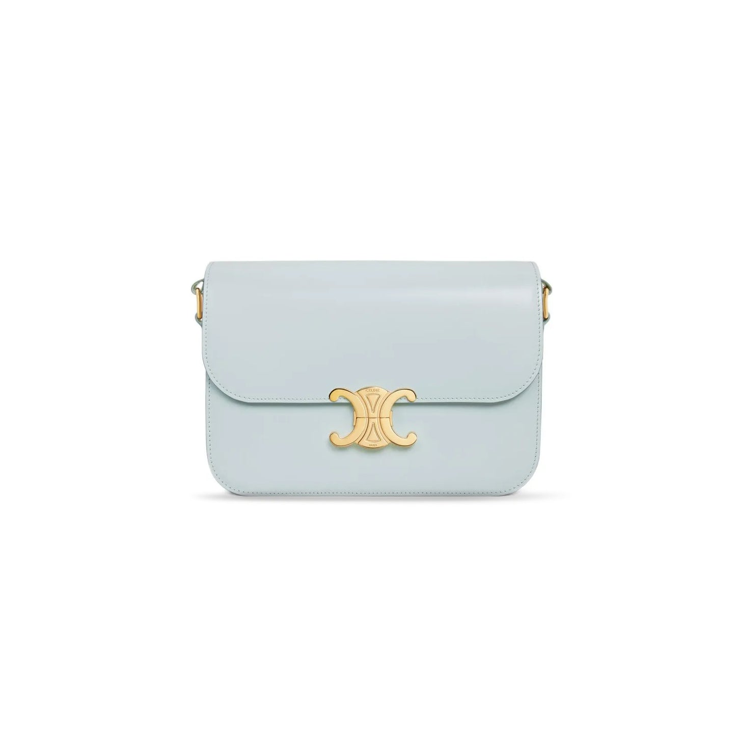 CELIN MEDIUM TEEN TRIOMPHE BAG IN SHINY CALFSKIN 187363BF4.07SZ (22.5*16.5*7.5cm)