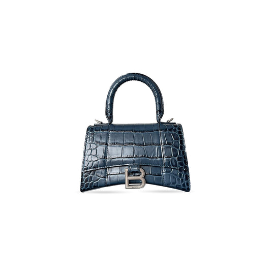 Ba1en*iaga women''s hourglass handbag xs in blue 5928331lrvm1011 (18.8*13*7.9cm)