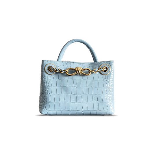bo*te*ga Ve*ne*ta crocodile skin andiamo 773733 (22*15.5*9cm)