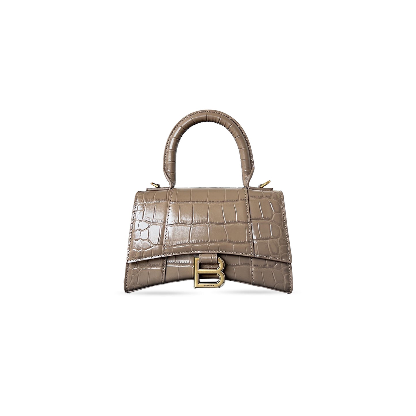 Ba1en*iaga women''s hourglass handbag xs in brown 5928331ll6y3710 (18.8*13*7.9cm)