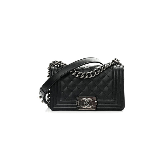 Ch*el master caviar small quilted boy flap black a67085 y83338 94305 (20*12*8cm)