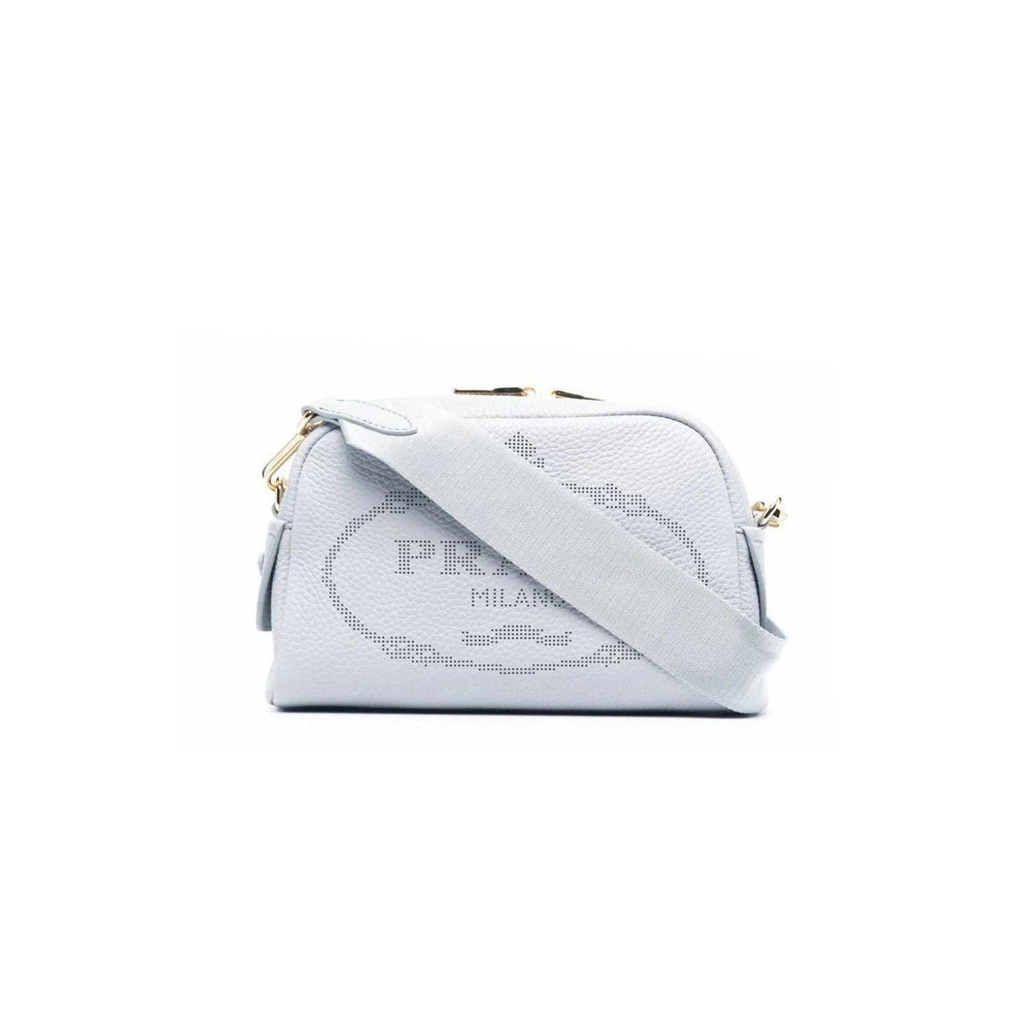 Pra*a deerskin shoulder bag women''s light blue 1bh187 (20.5*13*8.5cm)