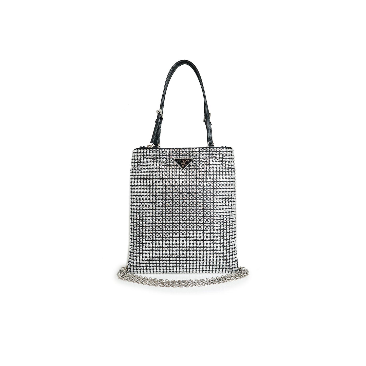Pra*a triangle chain shoulder bag 1ba253 (20*18cm)