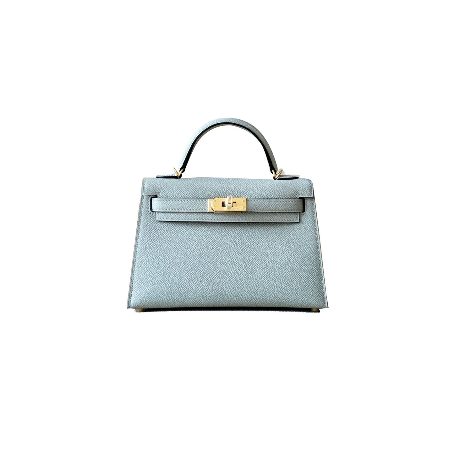 H**mes master mini kelly ii epsom holy grail blue gold buckle (19*12*5.5cm)
