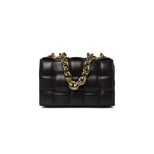 bo*te*ga Ve*ne*ta nappa maxi intreccio padded cassette crossbody bag fondant (25*16*7cm)