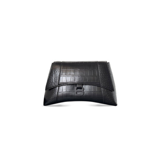 Ba*len*cia*ga down town shoulder bag in black 7364732afbz5000 (30*17.3*9.9cm)
