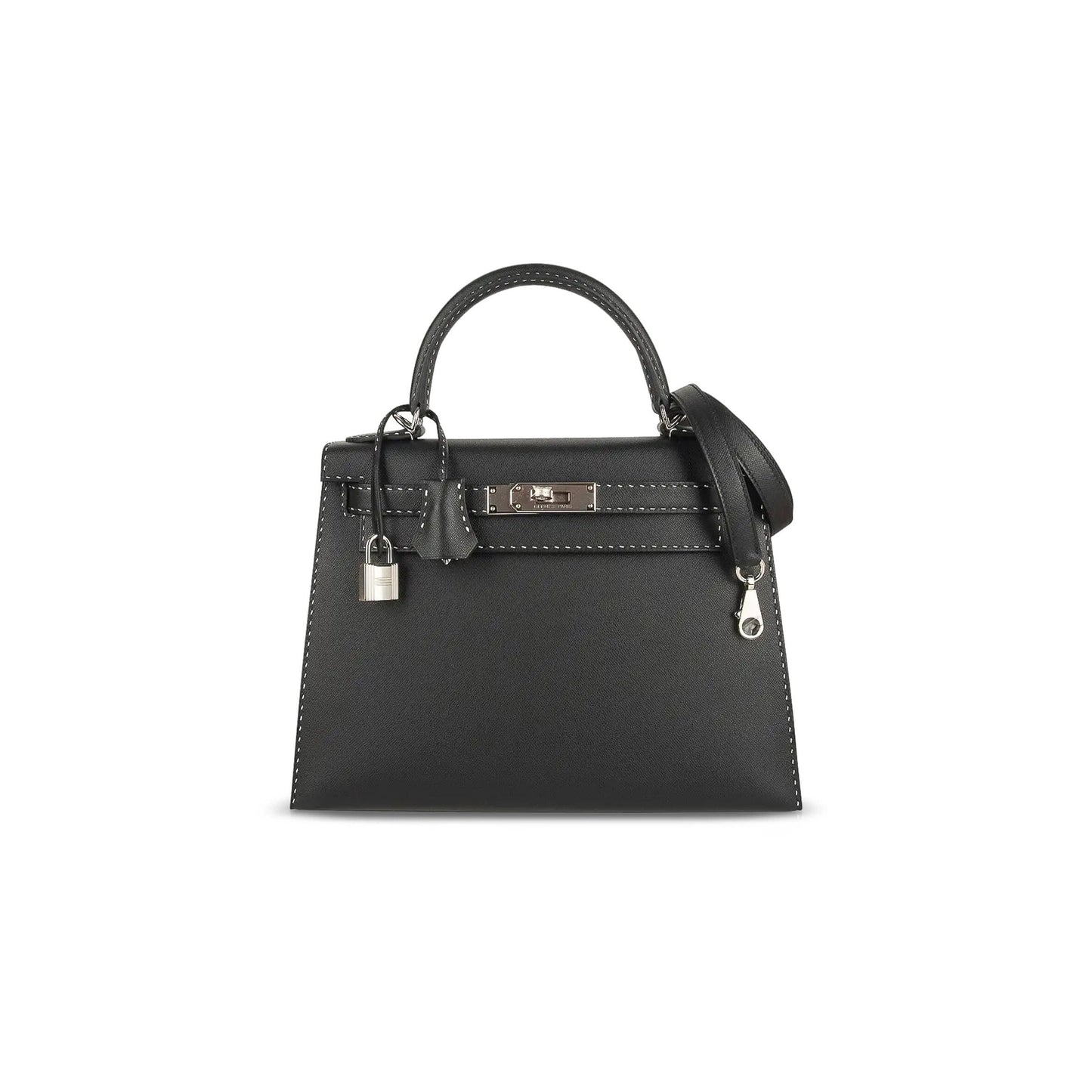 H**me5 kelly 28 grained monsieur un point sur deuxkelly sellier black (28*22*10cm)