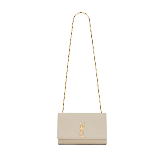 Y*L kate medium chain bag in grain de poudre embossed leather 364021bow0j9207 (24*14.5*5.5cm)