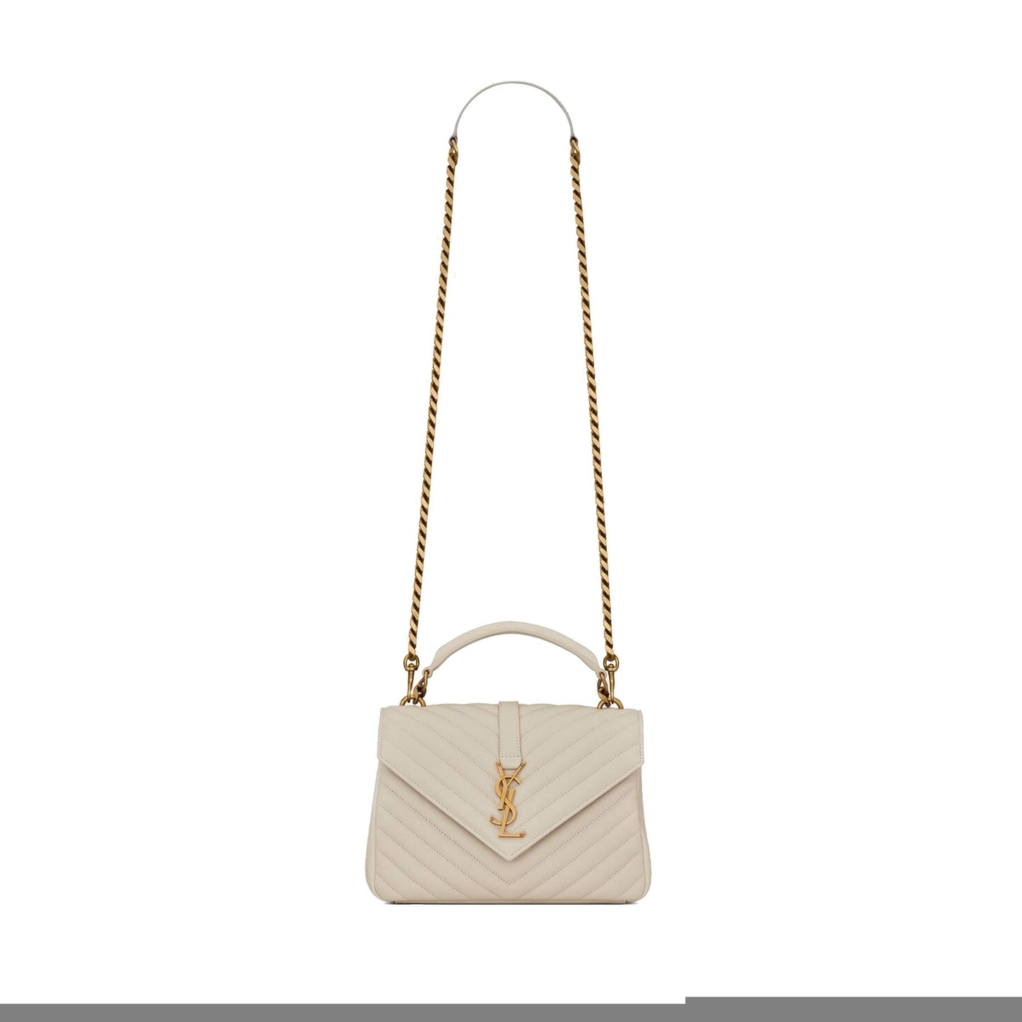 Y*L college medium chain bag in quilted leather 600279brm079207 (24*17*6.5cm)