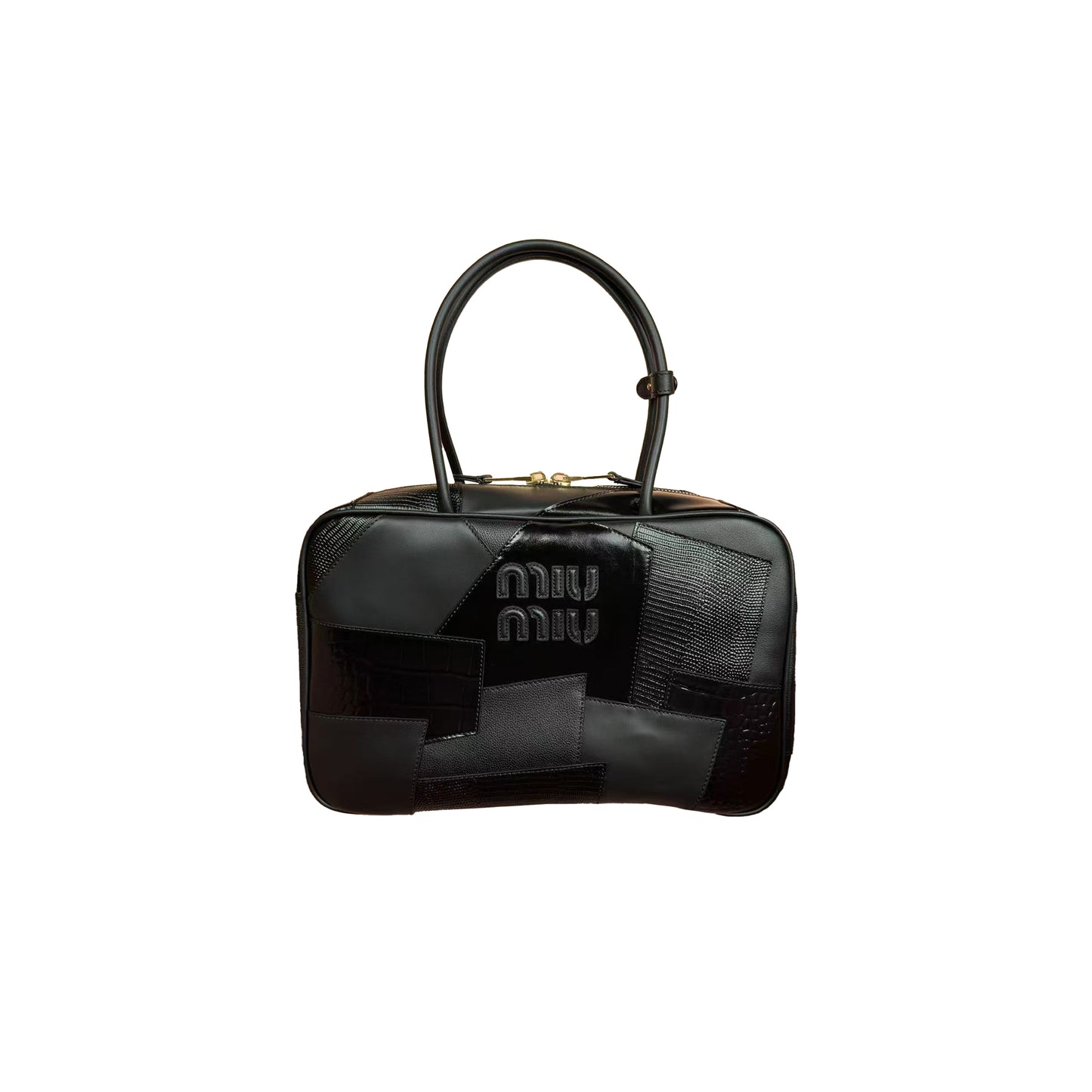 M1v M1v beau leather patchwork tote 5bb117 (34*23*10cm)