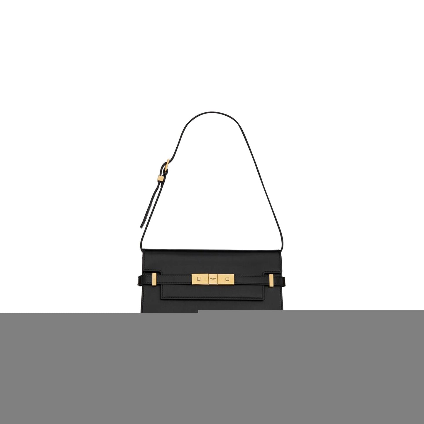 y*l manhattan small shoulder bag in box Sa**t Lau*nt leather 6756260sx0w1000 (24*17.5*6cm)