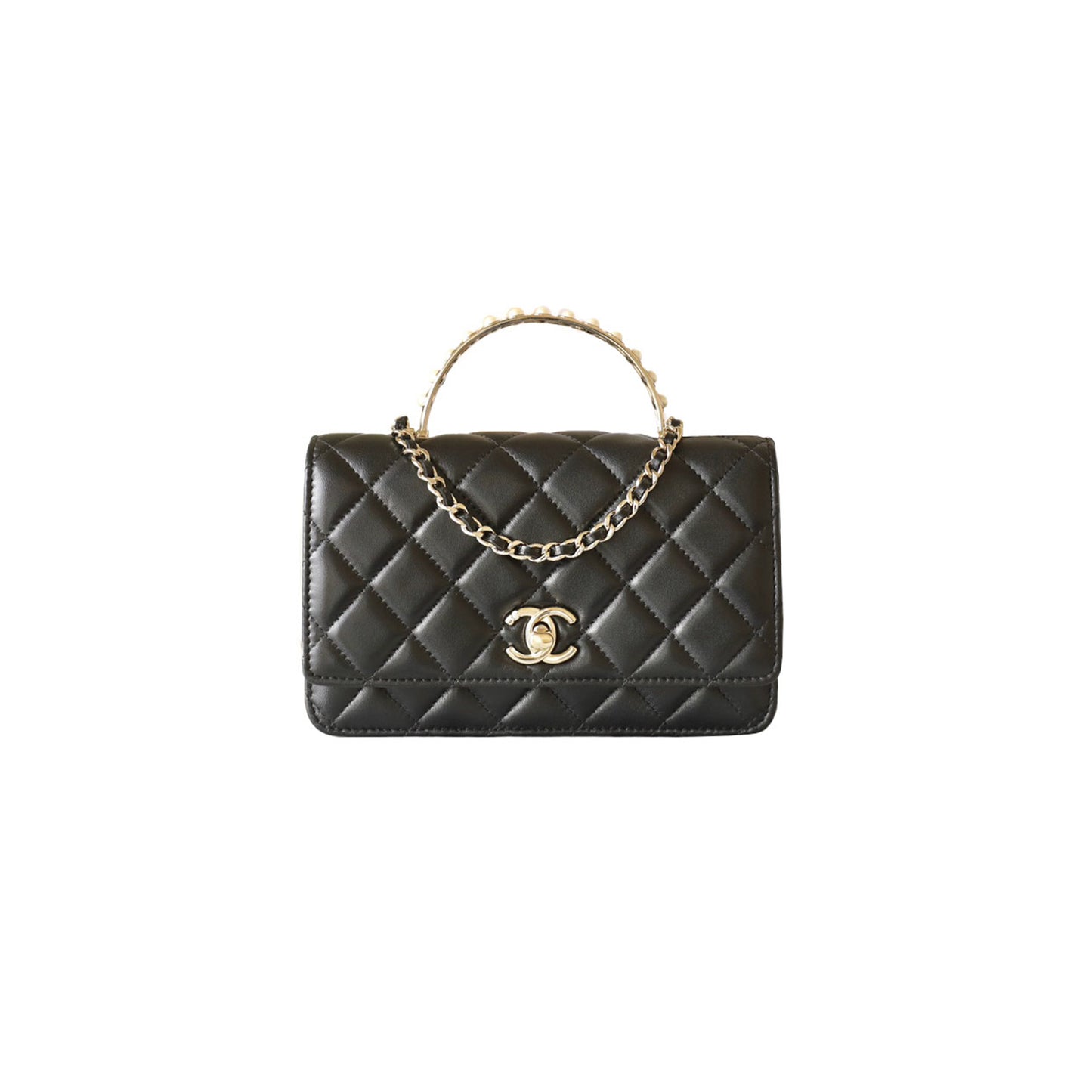 Ch*el pearl handbag woc (19.3*12*3.5cm)