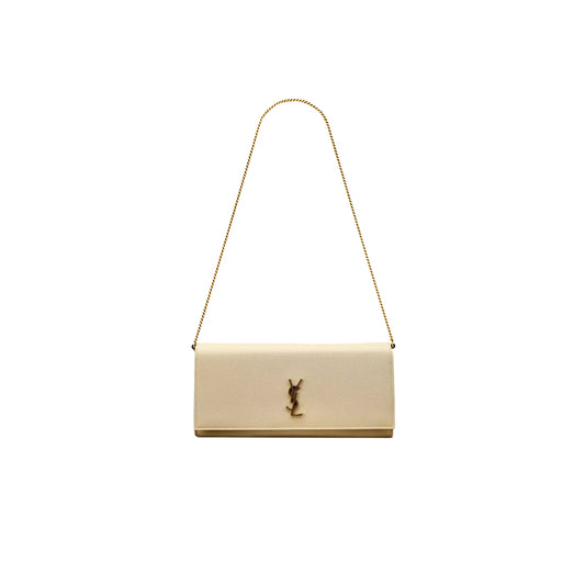 Y51 kate clutch in grain de poudre leather 851921 (28*12*4cm)