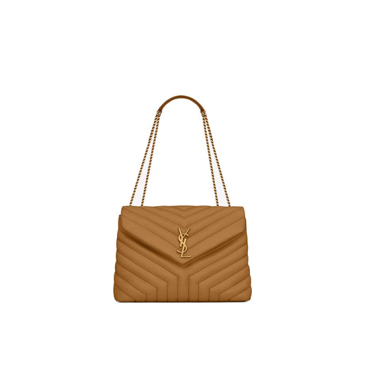 Y*L loulou medium chain bag in quilted leather 574946dv7272516 (32*22*12cm)