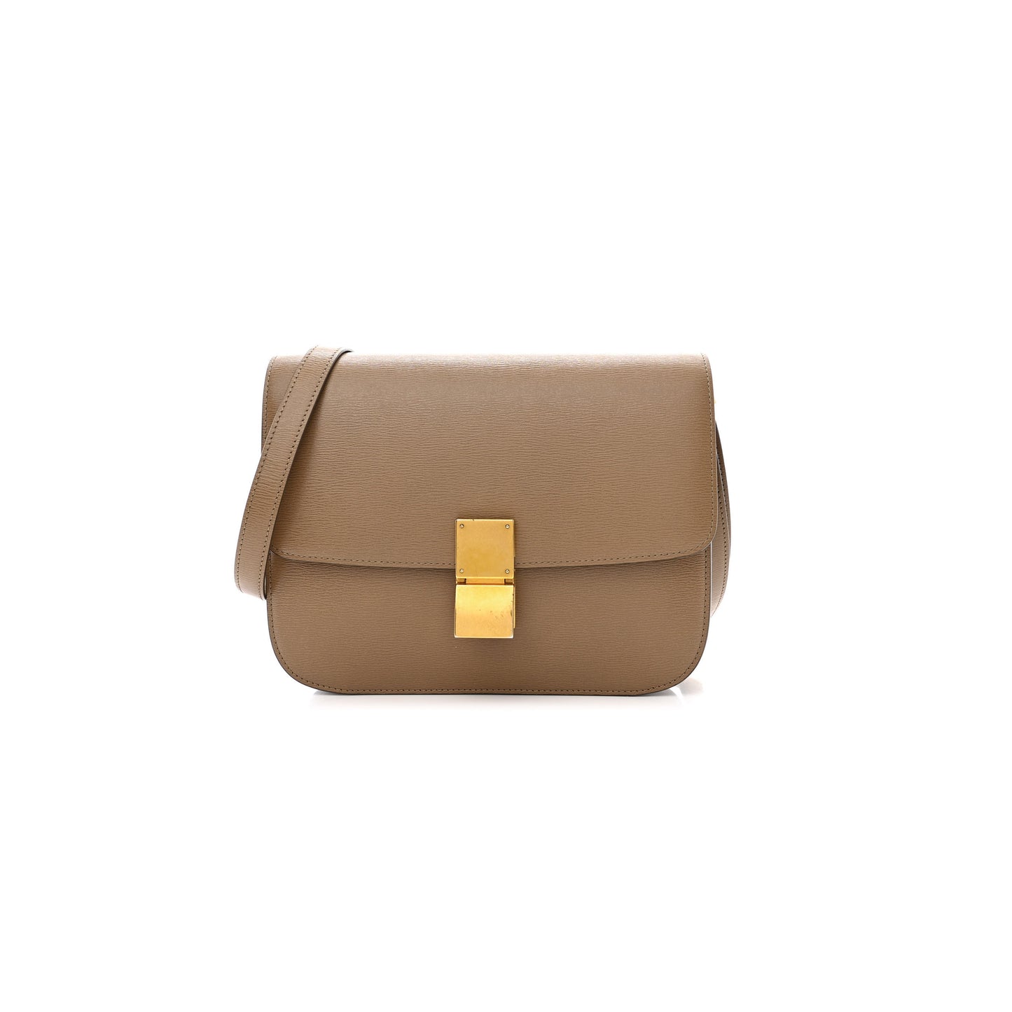 Ce**e medium shoulder bag in teen classic corrugated calfskin 164173dls.27ov (24*18*7cm)