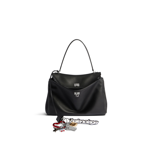 Ba*len*cia*ga Ba*len*cia*ga rodeo medium tote silver hardware 789772 (35*23.3*10.9cm)