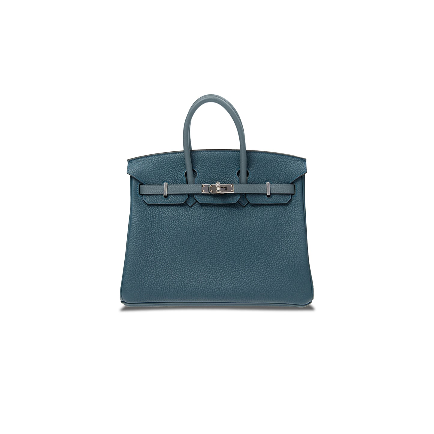H**mes birkin 30 epsom leather cypress green and almond green silver buckle bk251ptgss (30*23*15cm)