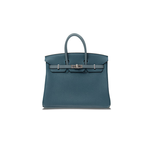 H**mes birkin 30 epsom leather cypress green and almond green silver buckle bk251ptgss (30*23*15cm)