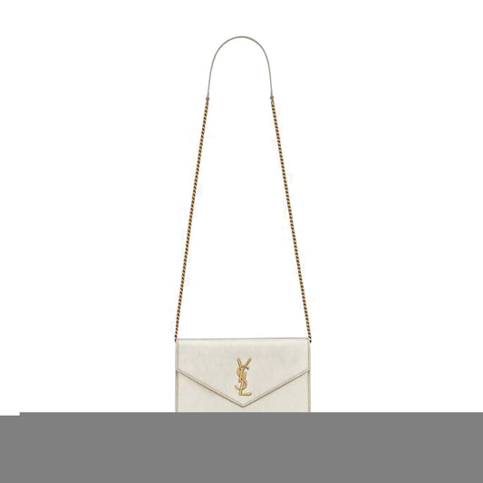 Y*L cassandre envelope chain wallet in metallized leather 402031aaagi7100 (19*12.5*3.5cm)